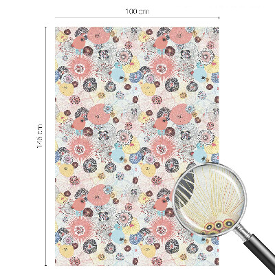 Privacy window film Colorful flower