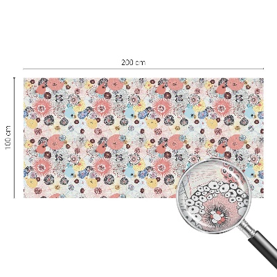 Privacy window film Colorful flower