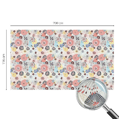 Privacy window film Colorful flower