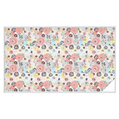 Privacy window film Colorful flower