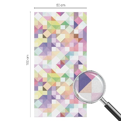 Frosted glass film stained glass effect Abstract mosaic