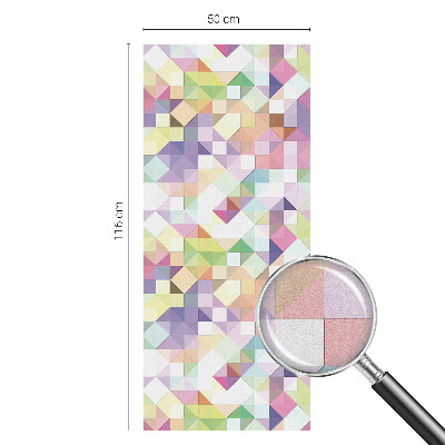 Frosted glass film stained glass effect Abstract mosaic