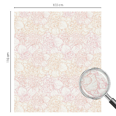 Colored window film stained glass Floral elegance