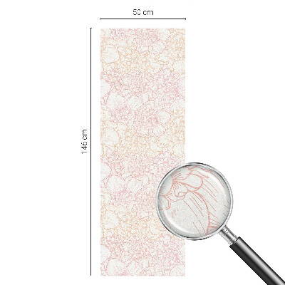 Colored window film stained glass Floral elegance