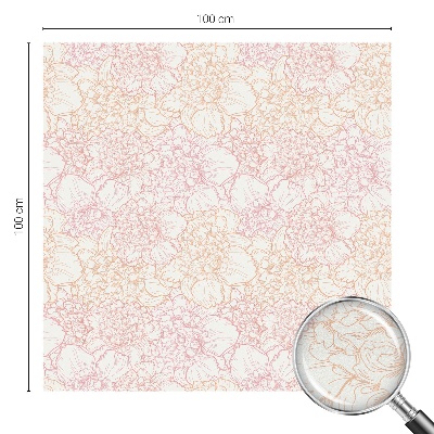 Colored window film stained glass Floral elegance