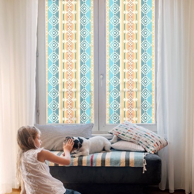 Colored window film stained glass Geometric motifs