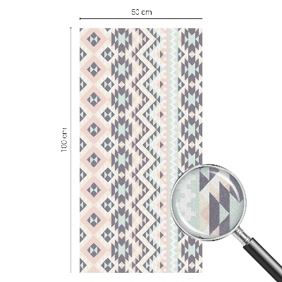 Patterned window film Pastel geometry