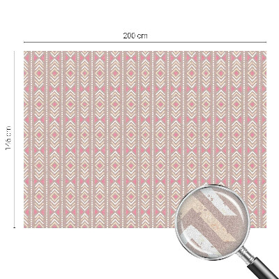 Frosted glass film stained glass effect Ethnic rhombuses