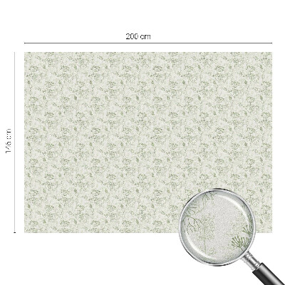 Opaque window film stained glass style Botanical pattern