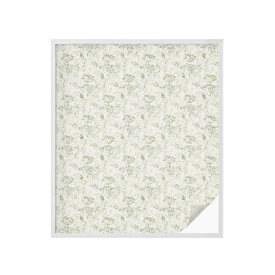 Opaque window film stained glass style Botanical pattern