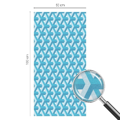 Privacy window film Geometric cubes