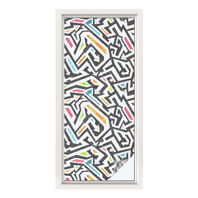 Frosted glass film stained glass effect Abstract geometry