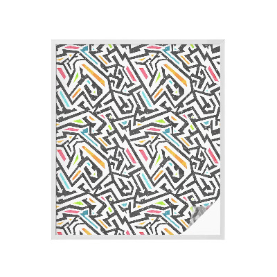 Frosted glass film stained glass effect Abstract geometry