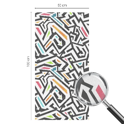 Frosted glass film stained glass effect Abstract geometry