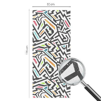 Frosted glass film stained glass effect Abstract geometry