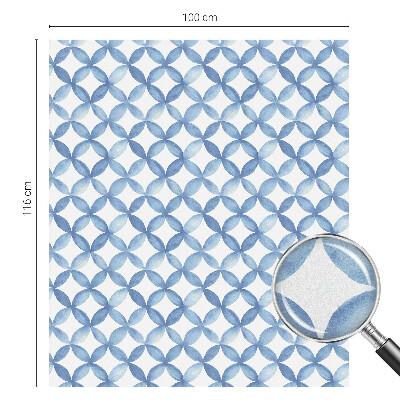 Opaque window film stained glass style Geometric flowers