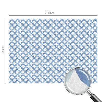 Opaque window film stained glass style Geometric flowers