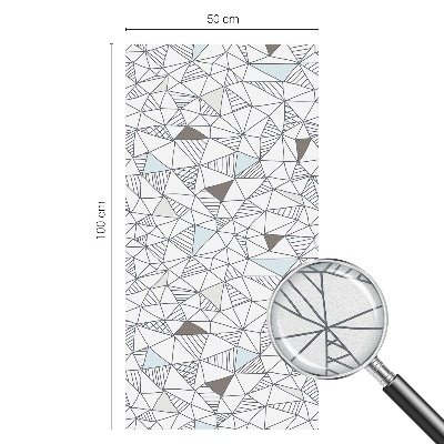 Privacy window film Abstract shapes