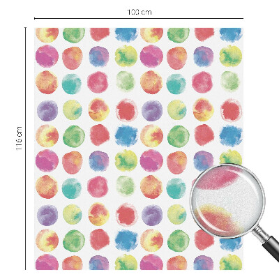 Opaque window film stained glass style Colorful circles