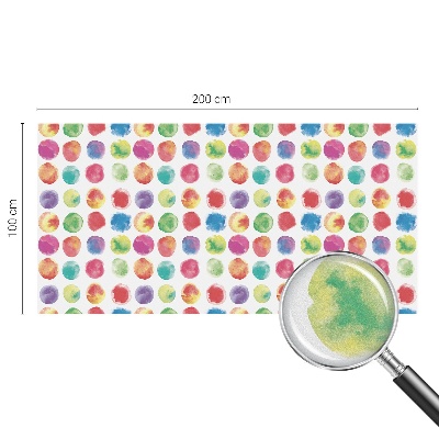 Opaque window film stained glass style Colorful circles