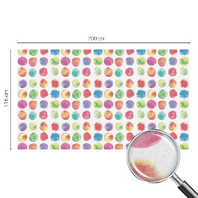 Opaque window film stained glass style Colorful circles