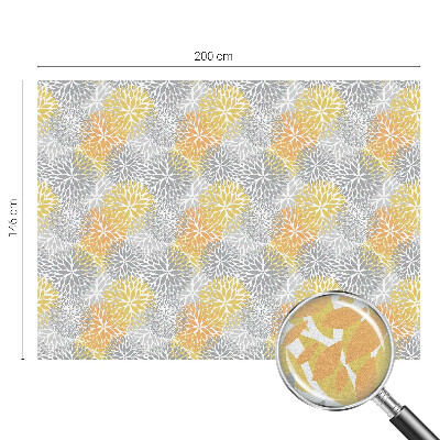 Opaque window film stained glass style Colorful flowers