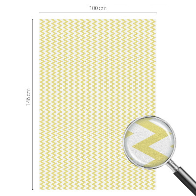 Colored window film stained glass Yellow zigzags