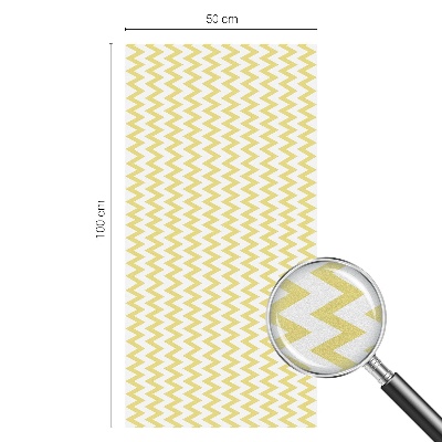 Colored window film stained glass Yellow zigzags