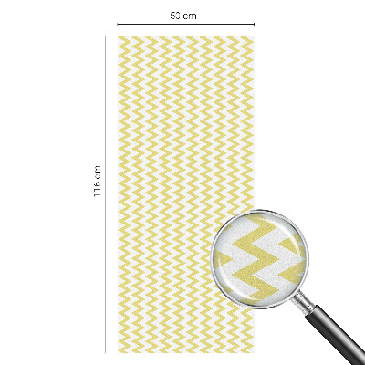 Colored window film stained glass Yellow zigzags