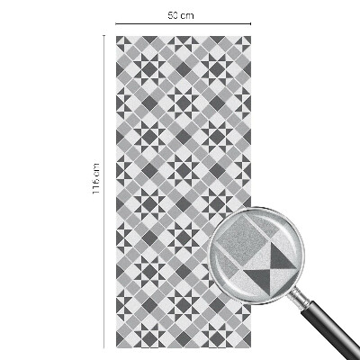 Frosted glass film stained glass effect Geometric patterns