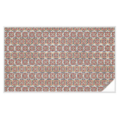 Frosted glass film stained glass effect Floral ornament