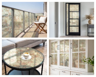 Patterned window film Floral elegance