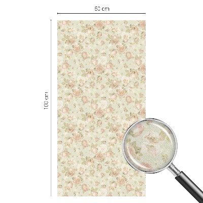 Patterned window film Floral elegance