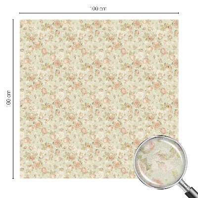 Patterned window film Floral elegance