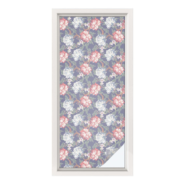 Privacy window film Floral elegance