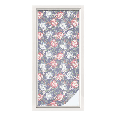 Privacy window film Floral elegance