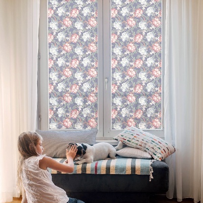 Privacy window film Floral elegance