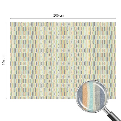 Opaque window film stained glass style Oval patterns