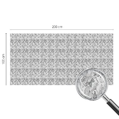 Opaque window film stained glass style Floral elegance