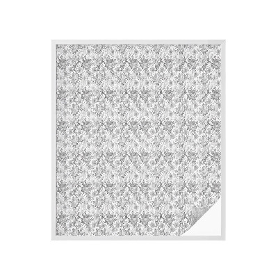 Opaque window film stained glass style Floral elegance