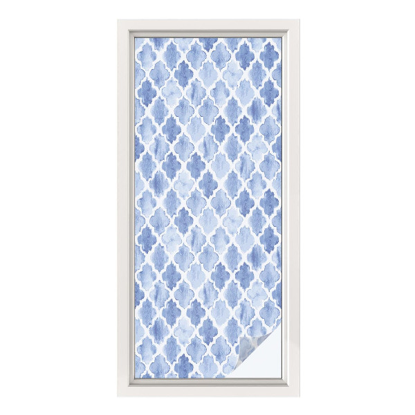 Colored window film stained glass Watercolor elegance