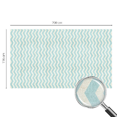 Patterned window film Blue zigzag