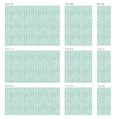 Patterned window film Blue zigzag