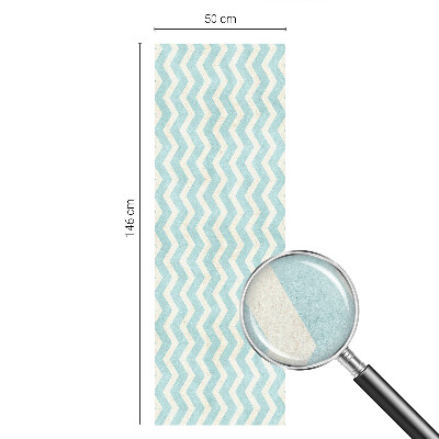 Patterned window film Blue zigzag