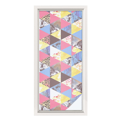 Privacy window film Colorful triangles