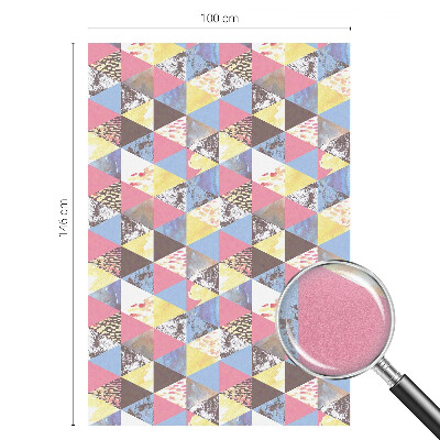 Privacy window film Colorful triangles