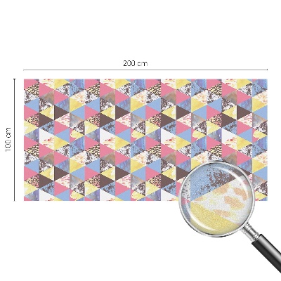 Privacy window film Colorful triangles