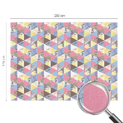 Privacy window film Colorful triangles