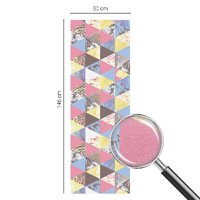 Privacy window film Colorful triangles