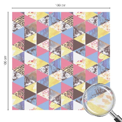 Privacy window film Colorful triangles